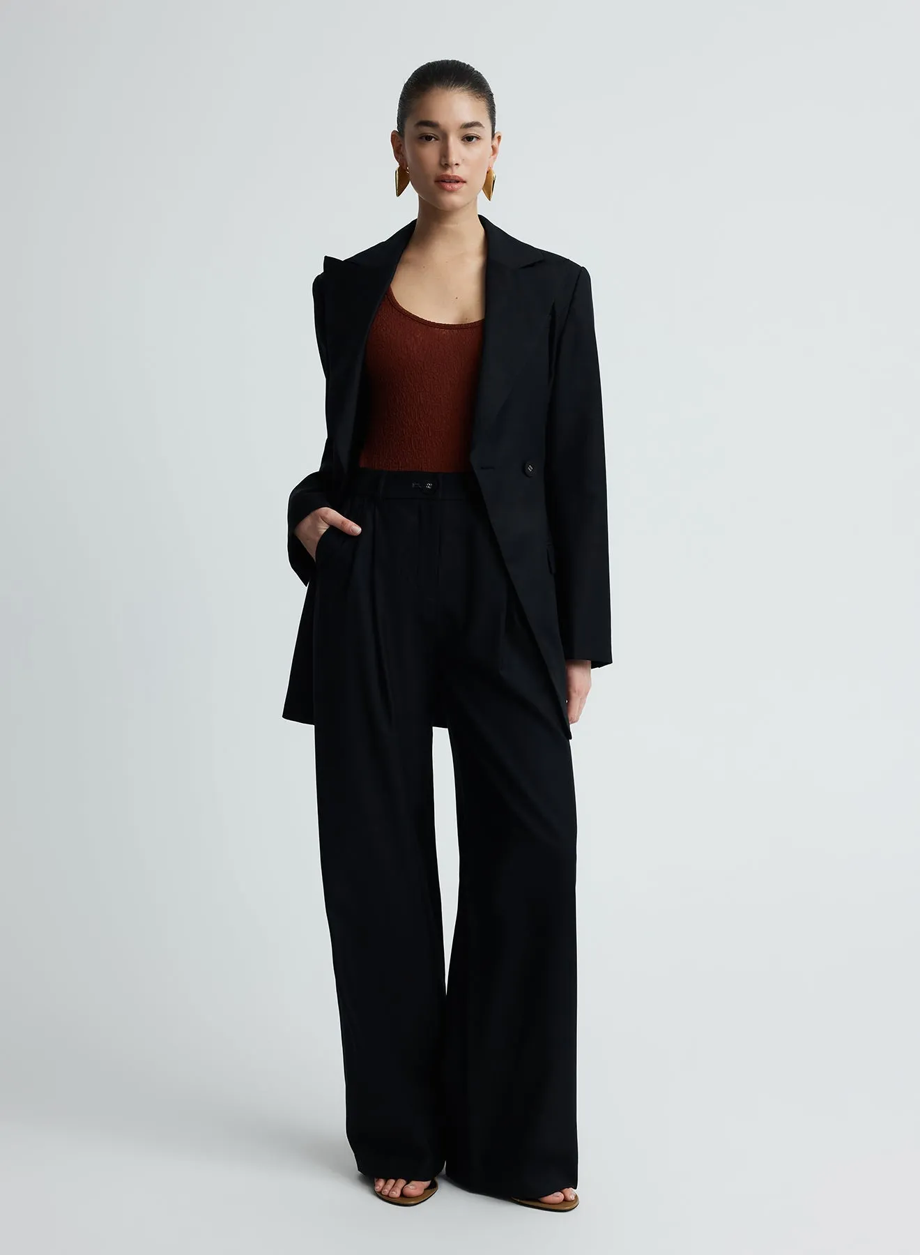 MERLE BLAZER (BLACK WOOL) sold by ANNA QUAN product image thumbnail 5