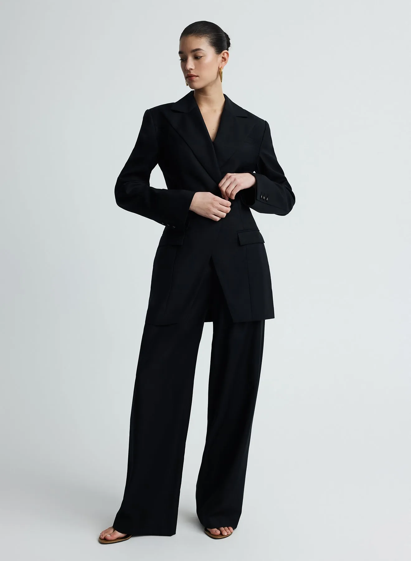 MERLE BLAZER (BLACK WOOL) sold by ANNA QUAN product image thumbnail 2