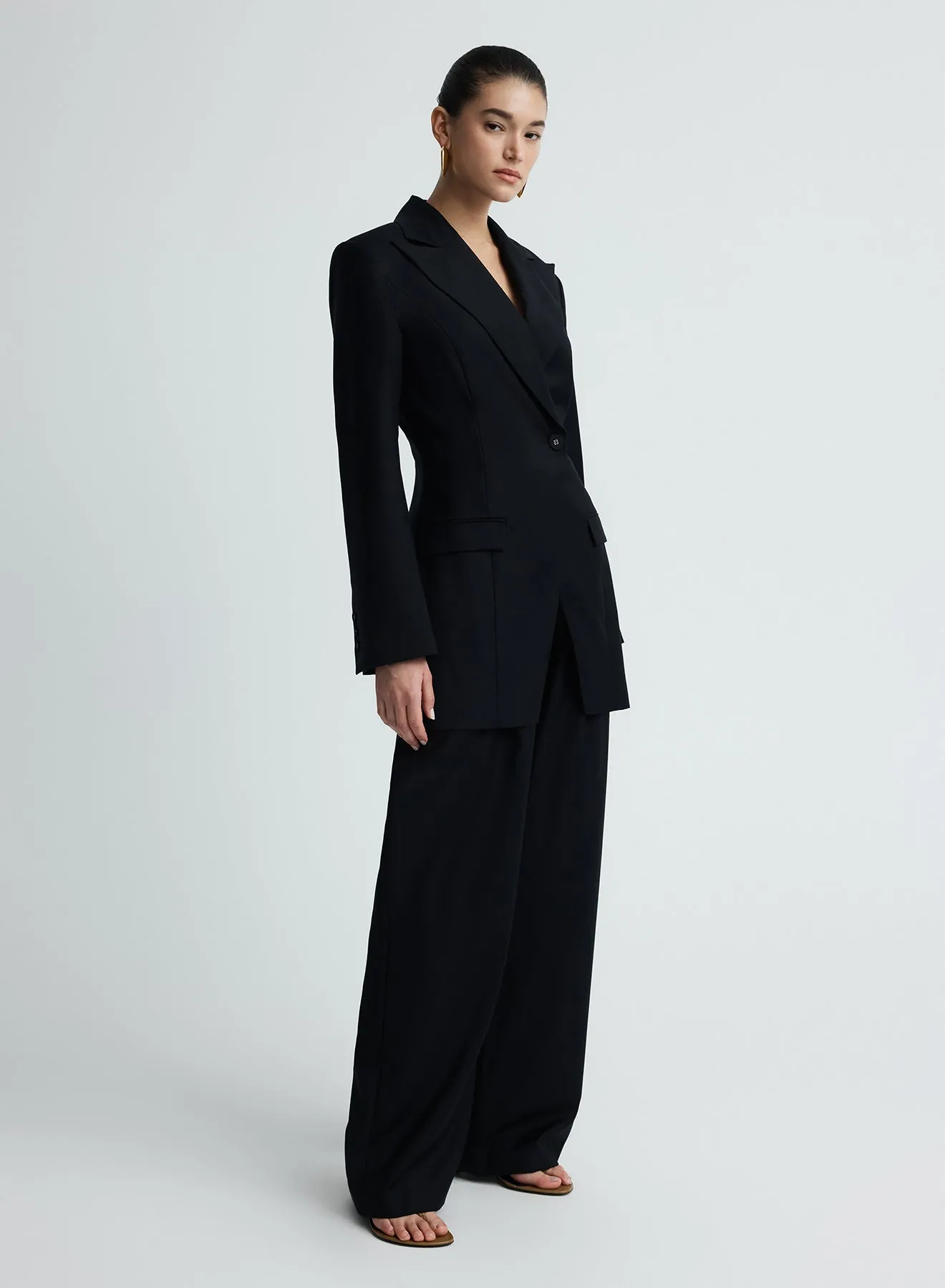 MERLE BLAZER (BLACK WOOL) sold by ANNA QUAN product image thumbnail 3