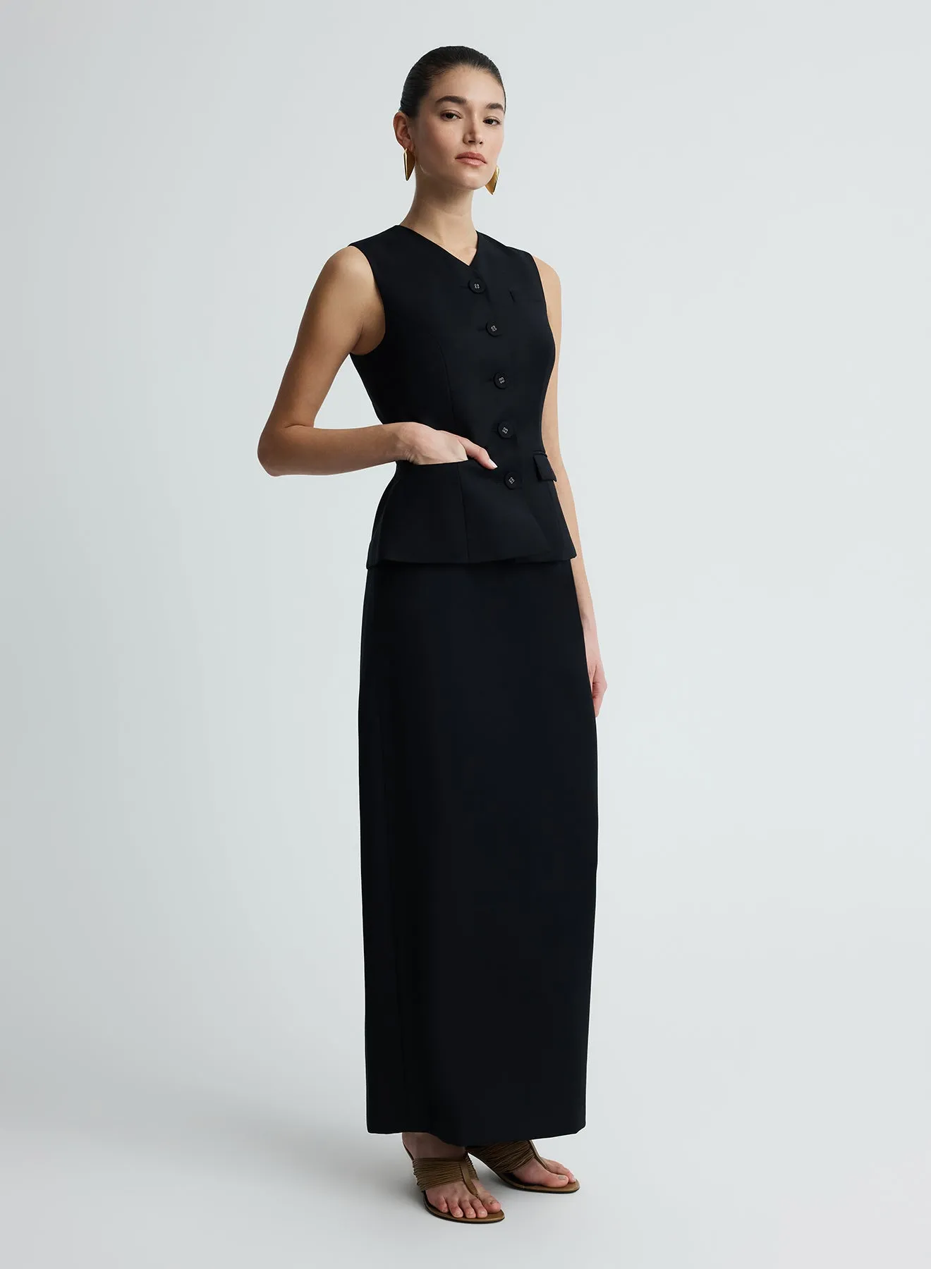 KENDALL TOP (BLACK WOOL) sold by ANNA QUAN product image thumbnail 4