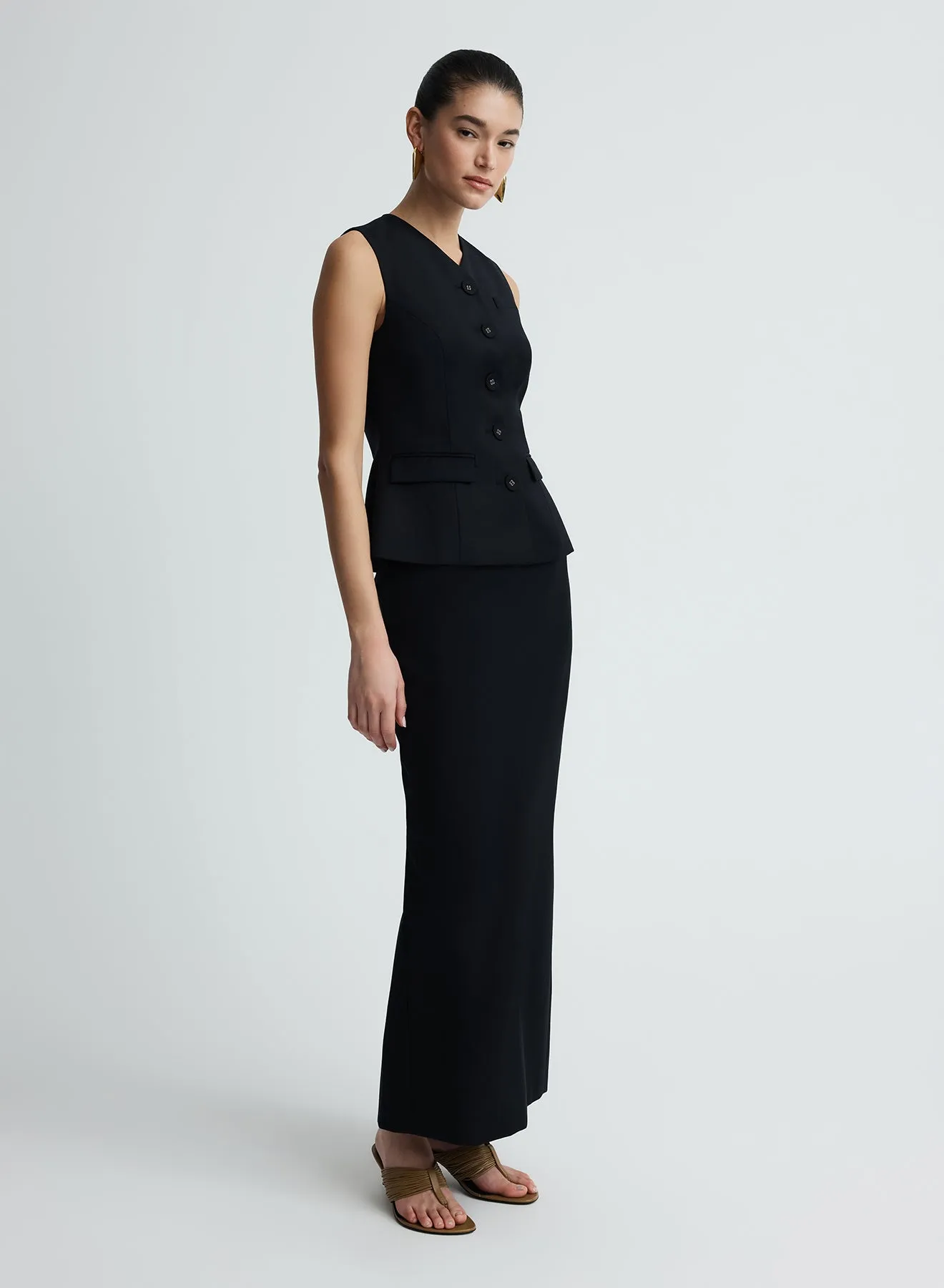 KENDALL TOP (BLACK WOOL) sold by ANNA QUAN product image thumbnail 3