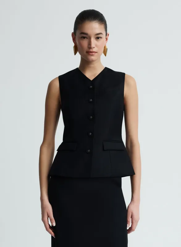 KENDALL TOP (BLACK WOOL) made by ANNA QUAN