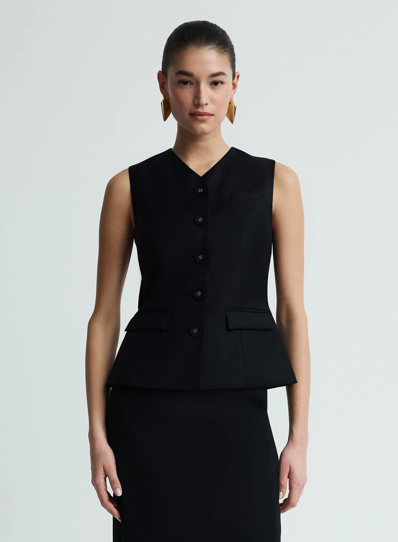 KENDALL TOP (BLACK WOOL) sold by ANNA QUAN
