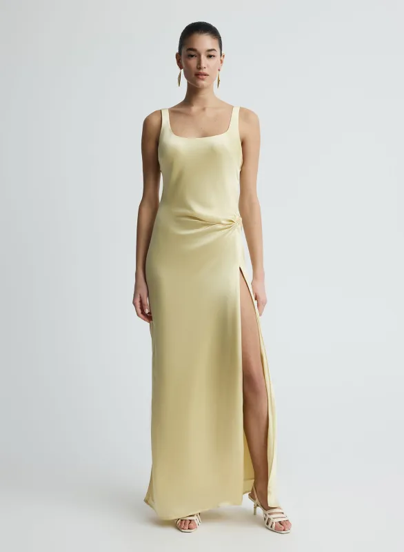 ETTA DRESS (CHAMPAGNE) made by ANNA QUAN