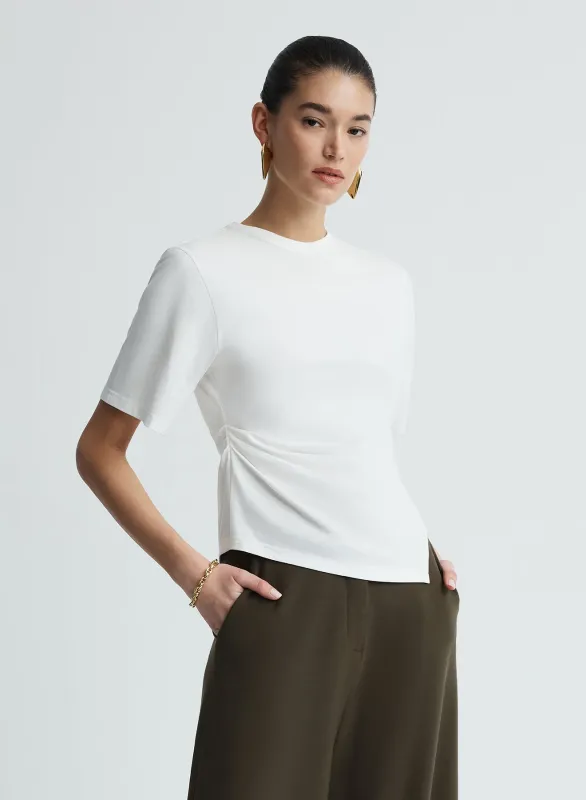 CLEO T-SHIRT (WHITE JERSEY) made by ANNA QUAN