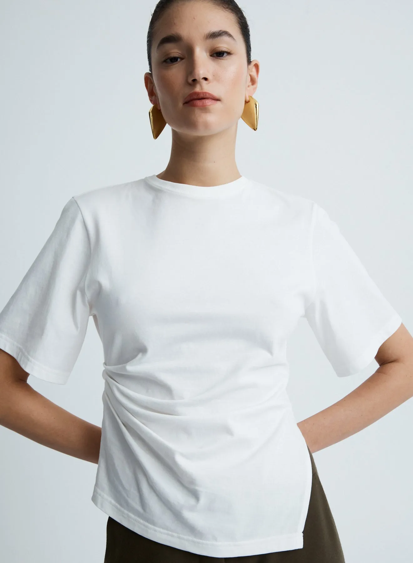 CLEO T-SHIRT (WHITE JERSEY) sold by ANNA QUAN product image thumbnail 3