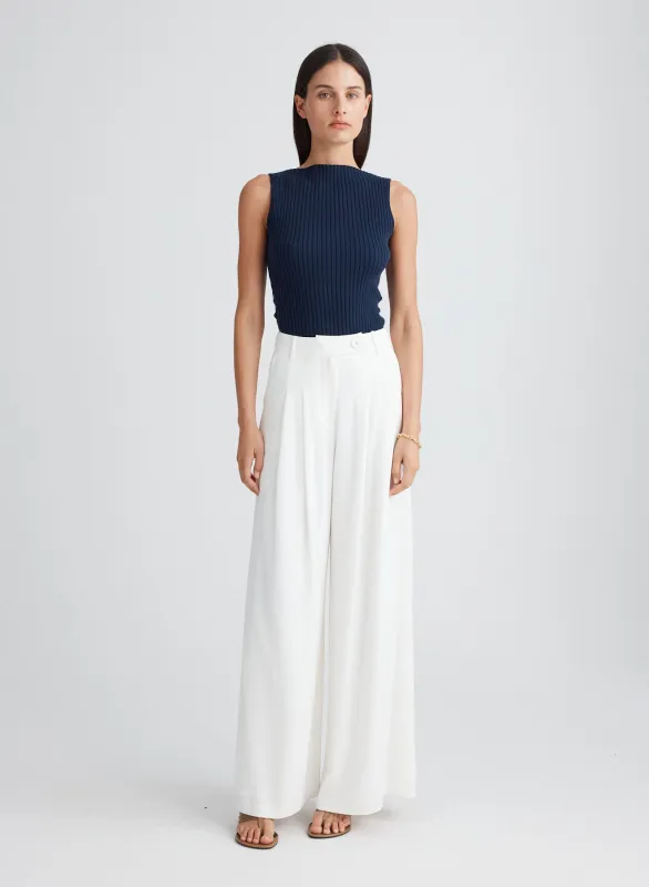 MATEO PANTS (SNOW) made by ANNA QUAN