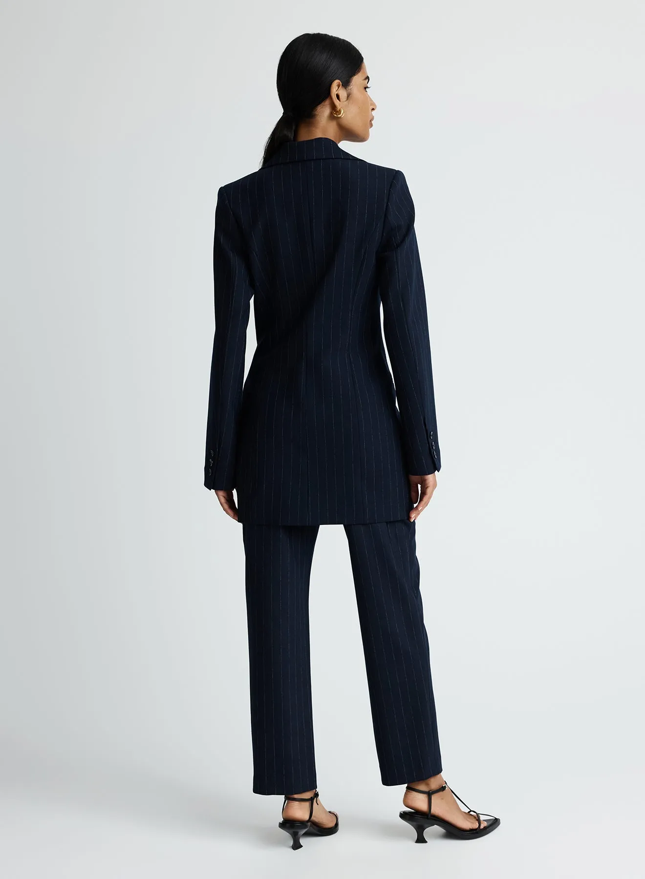 SIENNA BLAZER (CHALKSTRIPE) sold by ANNA QUAN product image thumbnail 3