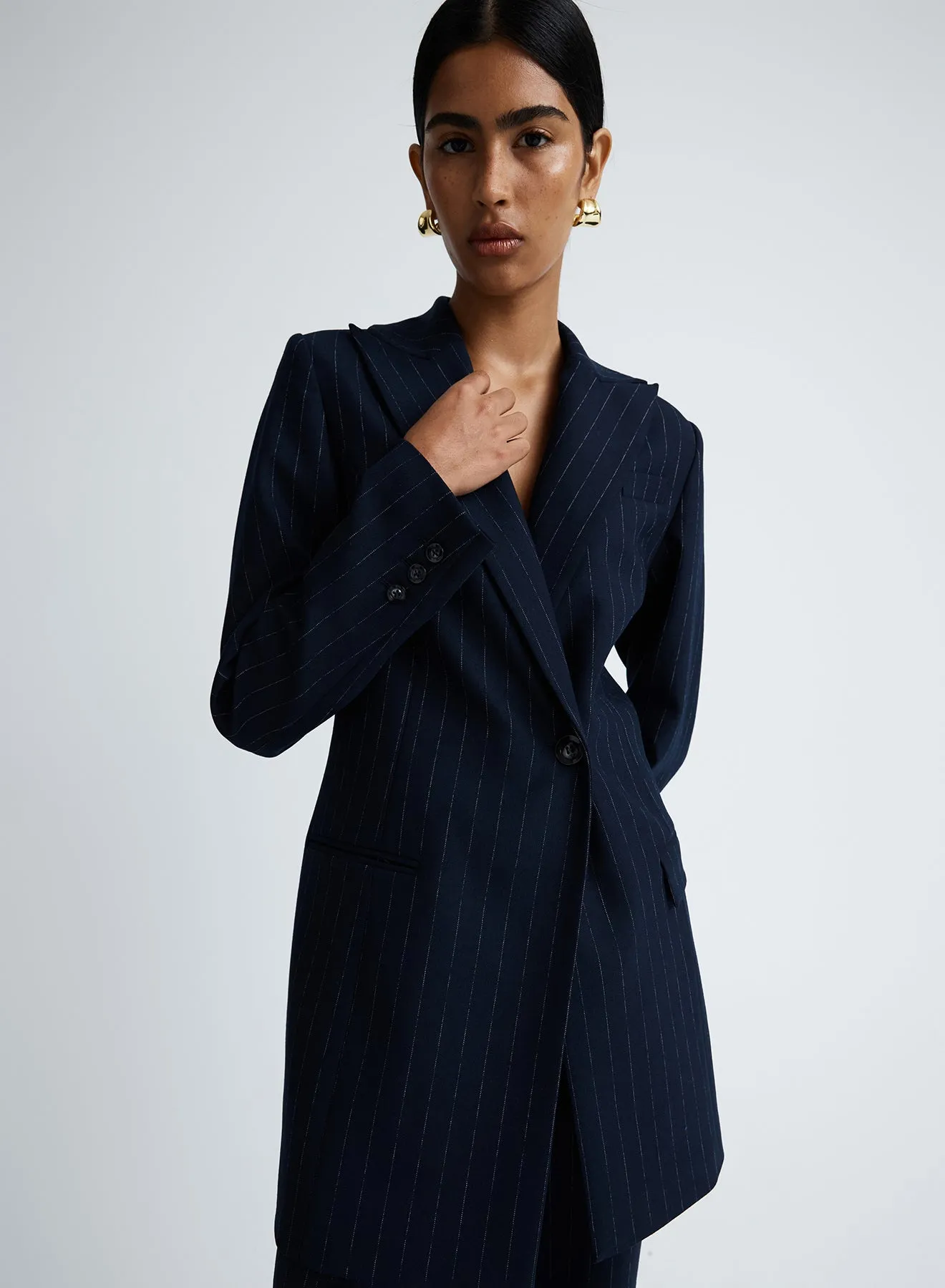 SIENNA BLAZER (CHALKSTRIPE) sold by ANNA QUAN product image thumbnail 4