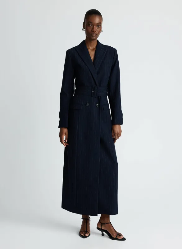 FALLON COAT (CHALKSTRIPE) made by ANNA QUAN