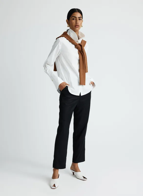 ODESSA SHIRT (SWAN) made by ANNA QUAN