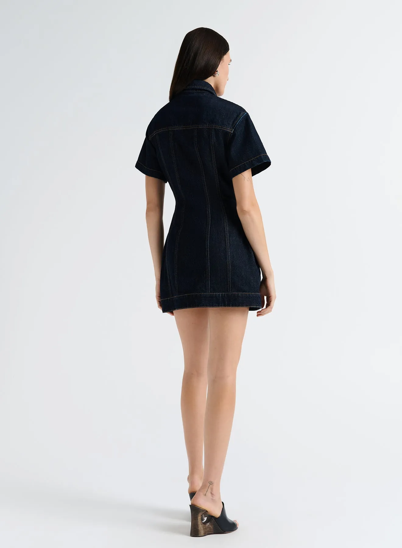 OLLIE DRESS (DARK INDIGO) sold by ANNA QUAN product image thumbnail 4