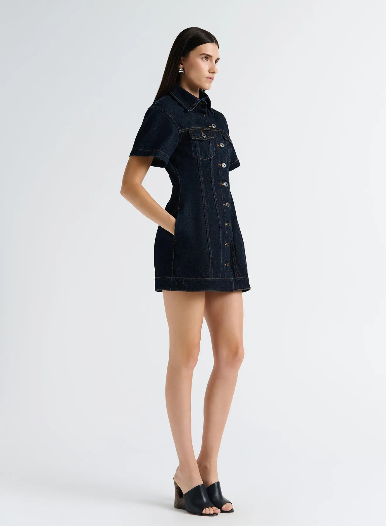 OLLIE DRESS (DARK INDIGO) sold by ANNA QUAN product image thumbnail 3