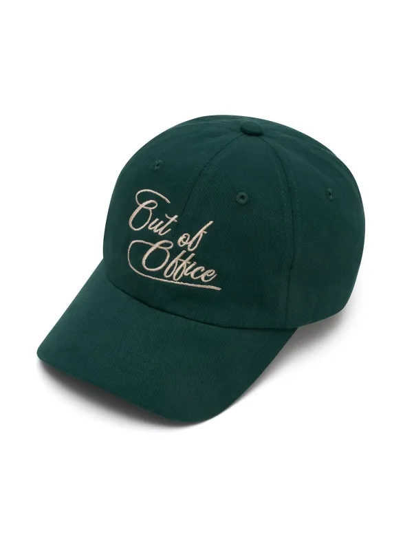 OUT OF OFFICE CAP (GREEN) made by ANNA QUAN