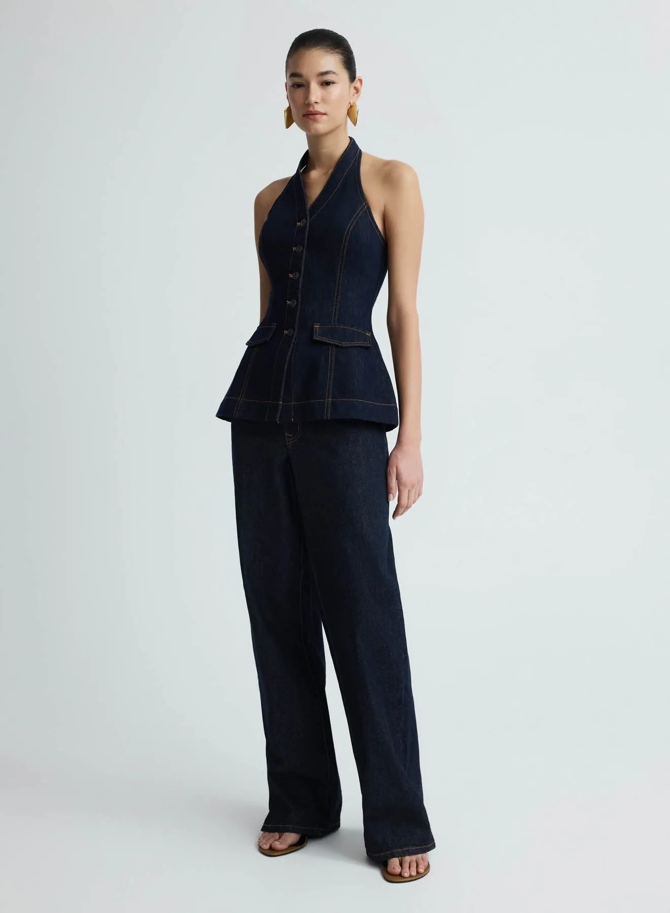 RHEA TOP (DARK INDIGO) sold by ANNA QUAN product image thumbnail 2