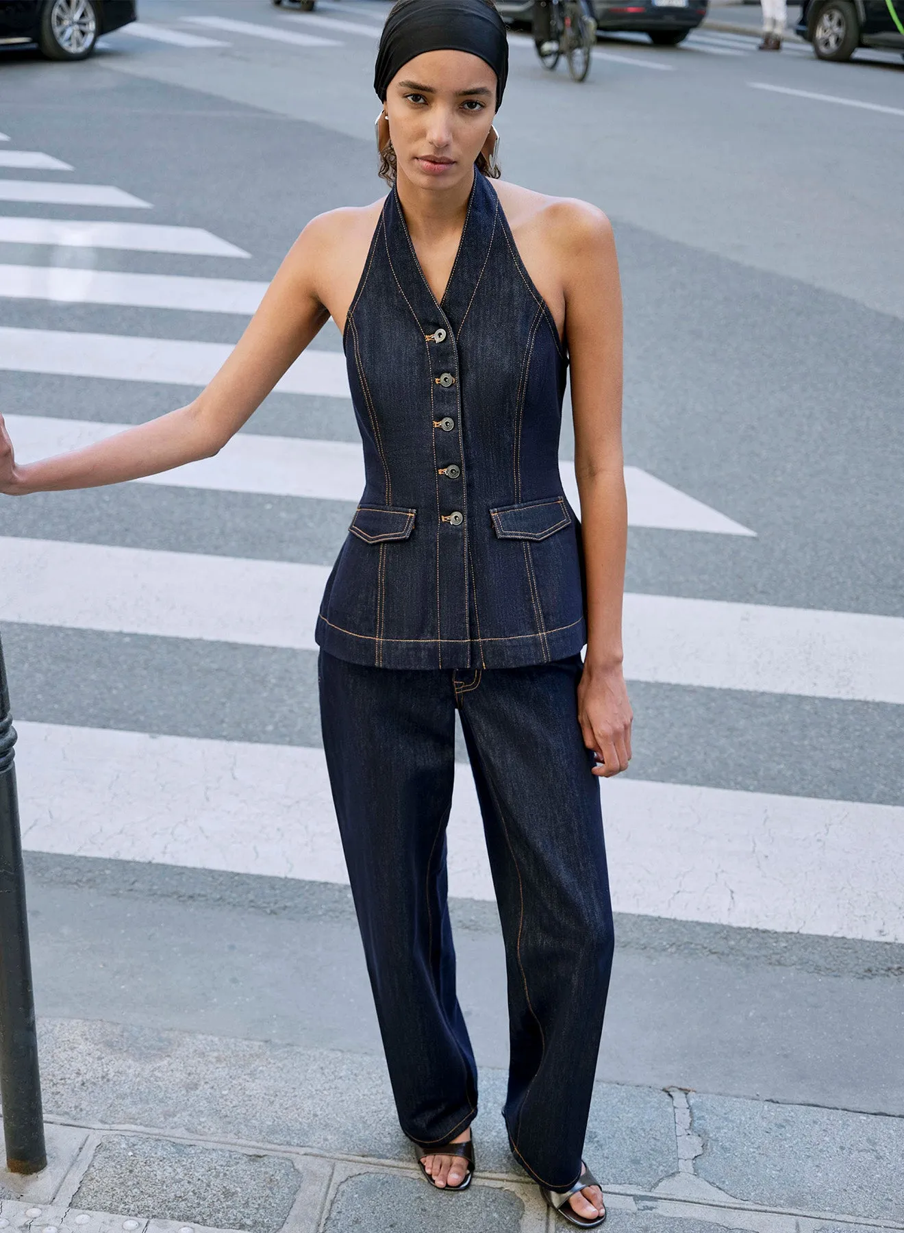 RHEA TOP (DARK INDIGO) sold by ANNA QUAN product image thumbnail 3