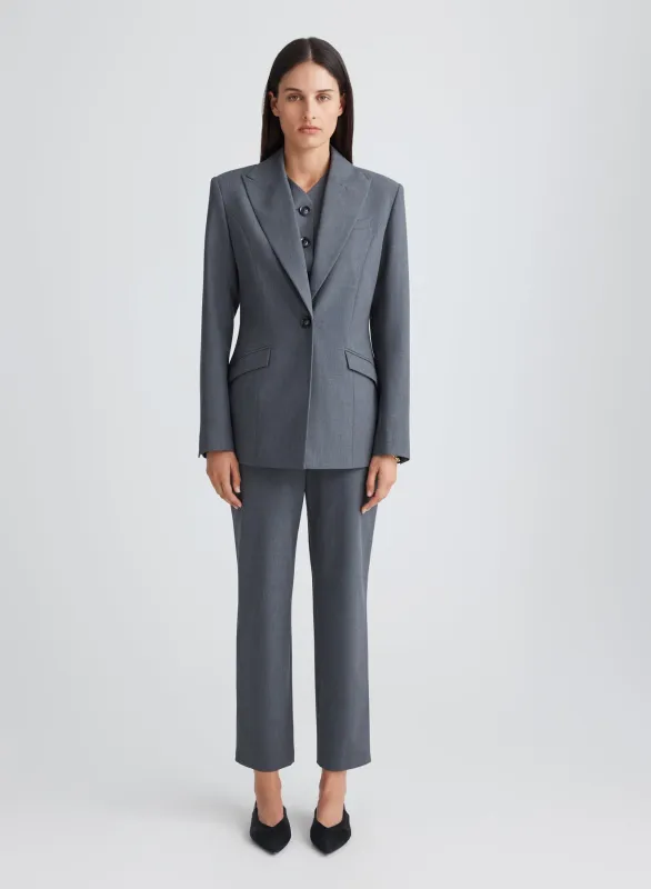 WILLOW BLAZER (GREY) made by ANNA QUAN