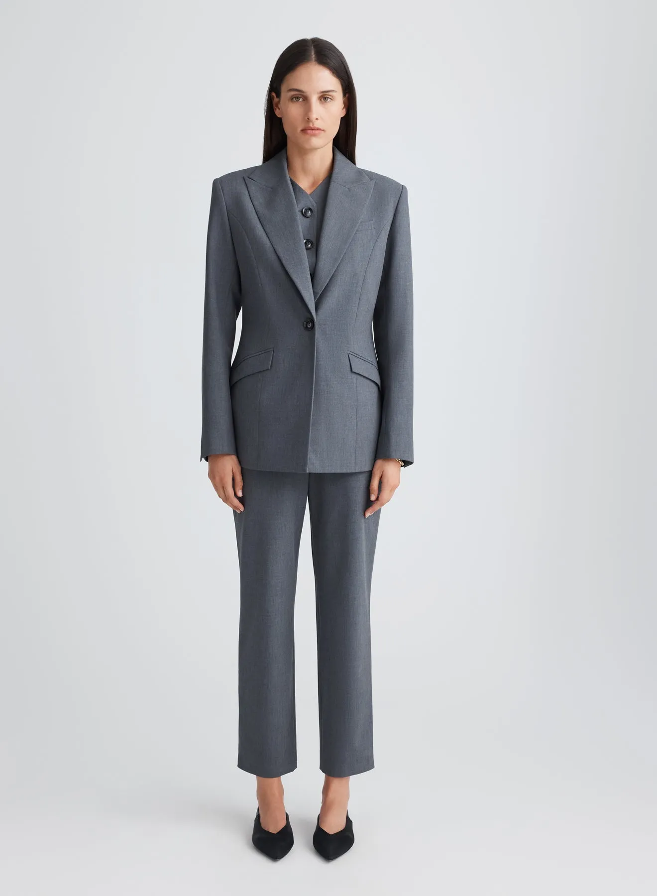 WILLOW BLAZER (GREY) sold by ANNA QUAN