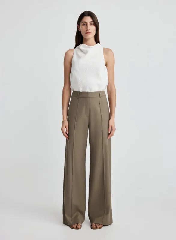 ADAM PANTS (TAUPE BROWN) made by ANNA QUAN