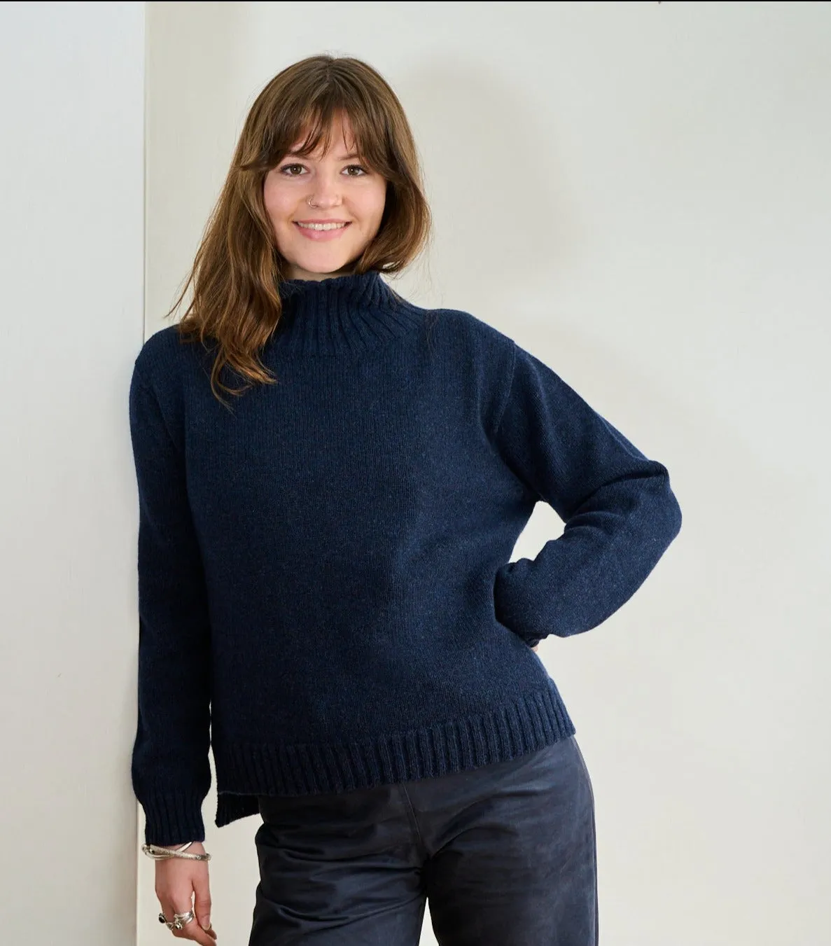 Women's Wool Cashmere Mix Plain Knit Jumper sold by Freight HHG product image thumbnail 4