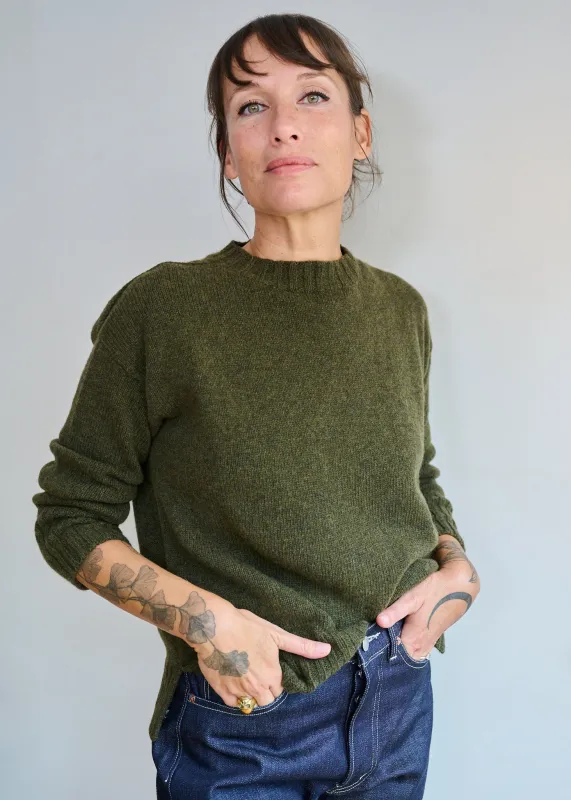 Women's Lambswool Cashmere Mix Crew Neck Jumper made by Freight HHG
