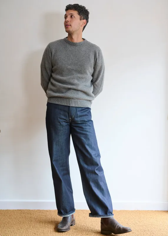 Men's Crew Neck Cashmere Mix Jumper made by Freight HHG