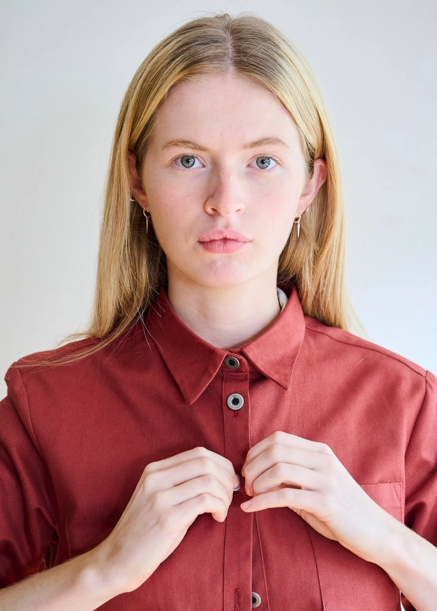 Cotton Drill Jacket - Awning red sold by Freight HHG product image thumbnail 4
