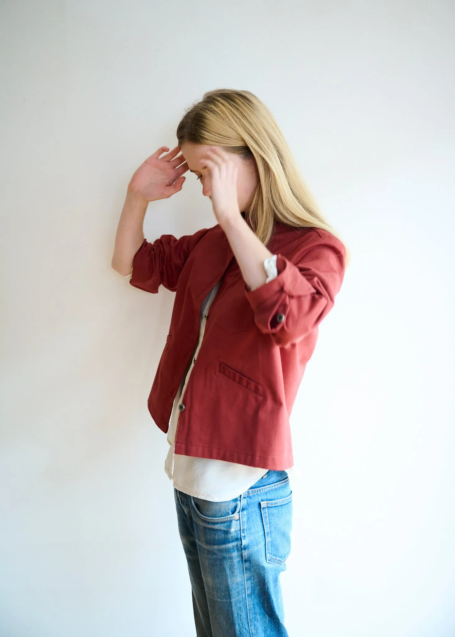 Cotton Drill Jacket - Awning red sold by Freight HHG product image thumbnail 3