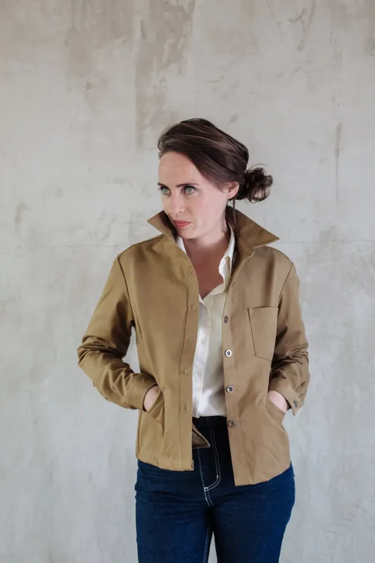 Cotton Drill Jacket - Khaki made by Freight HHG
