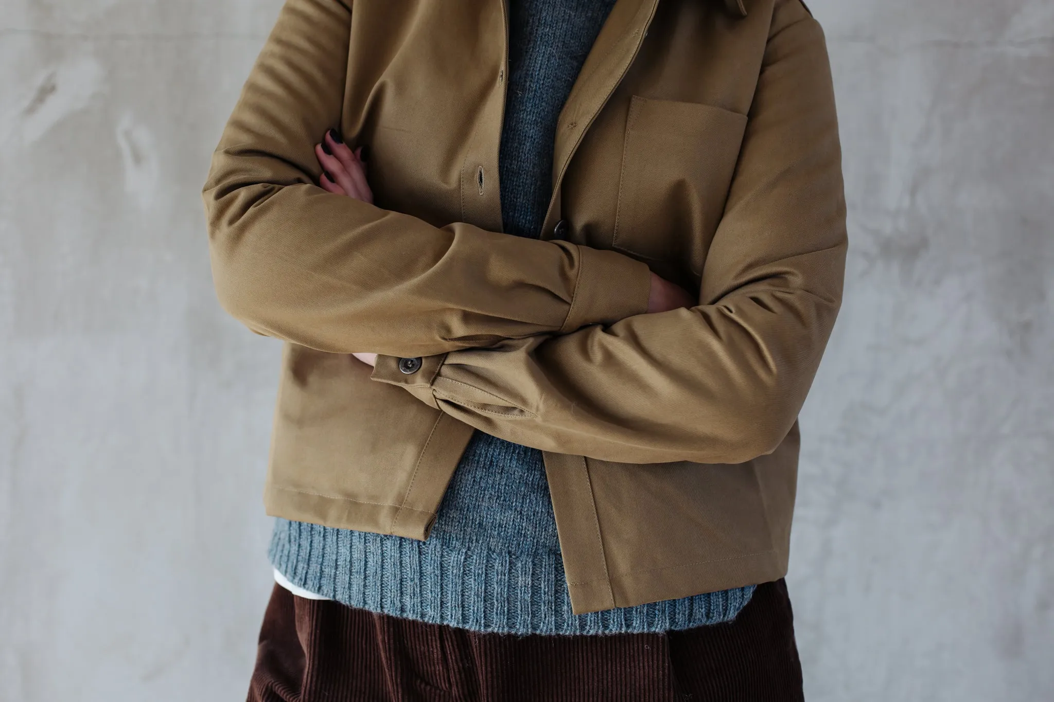 Cotton Drill Jacket in Khaki sold by Freight HHG product image thumbnail 4