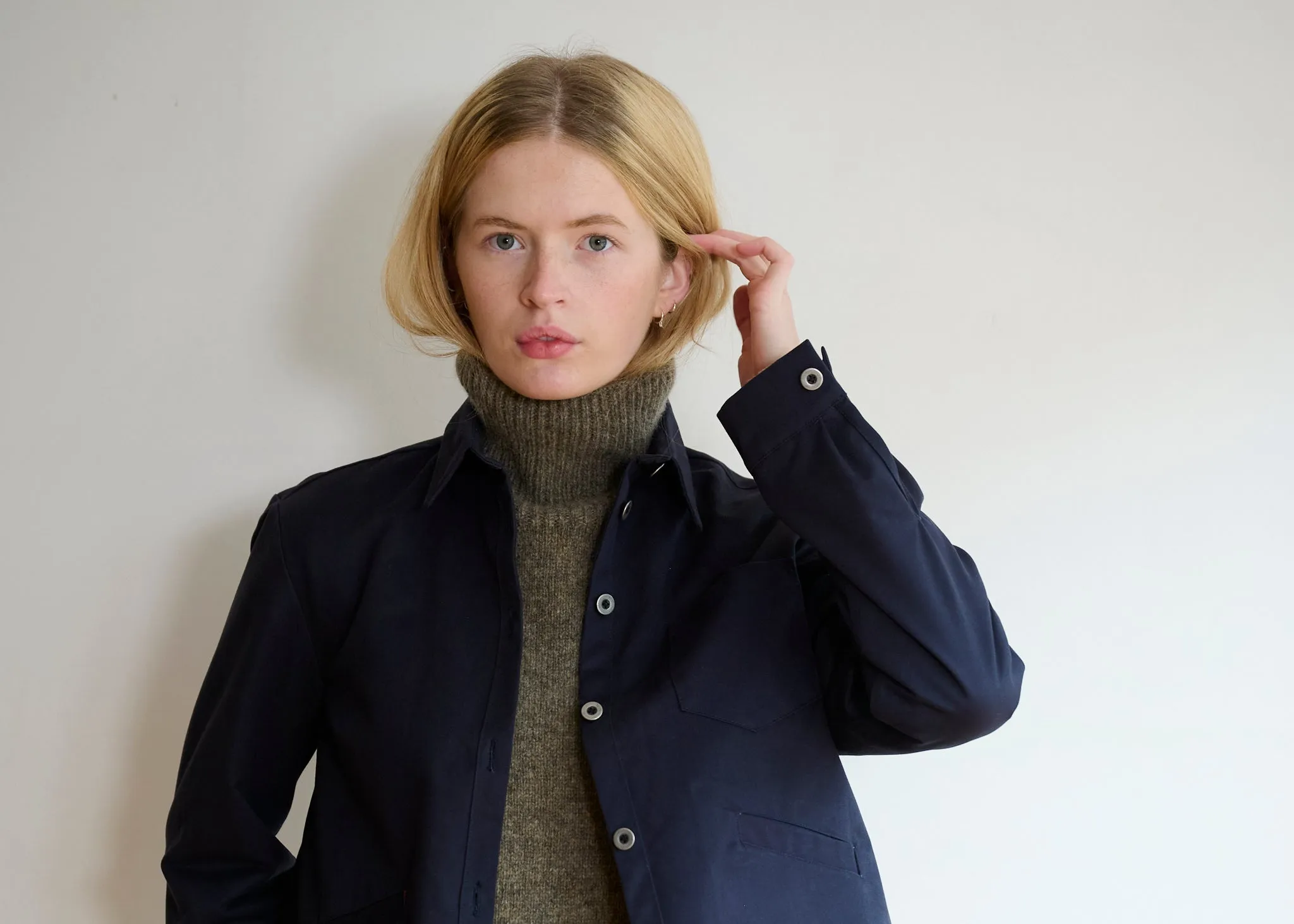Cotton Drill Jacket - Navy sold by Freight HHG product image thumbnail 3