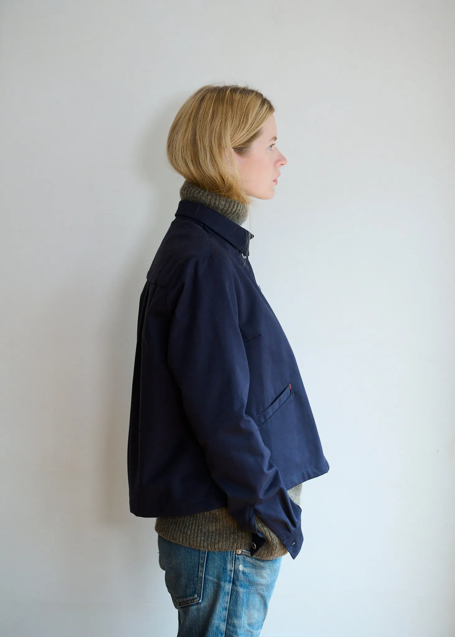 Cotton Drill Jacket - Navy sold by Freight HHG product image thumbnail 4