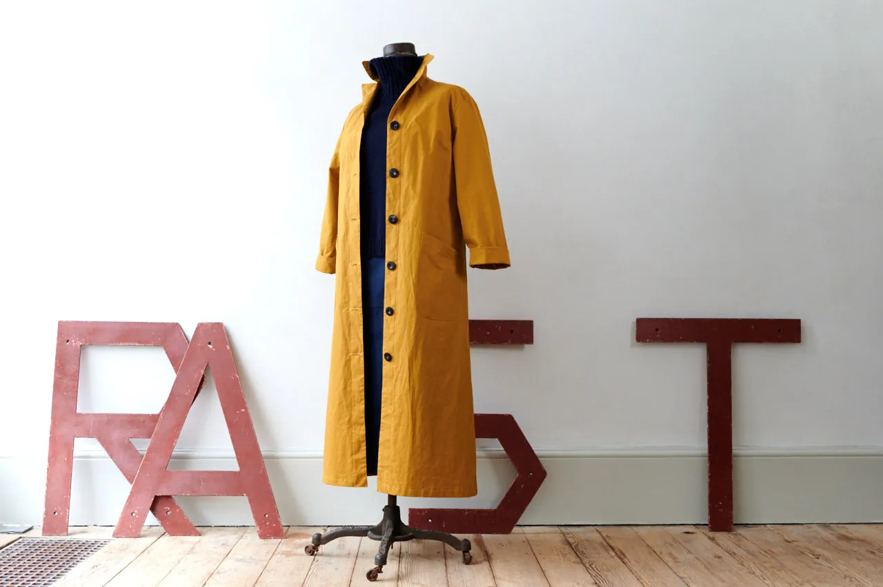 Women's Dry Waxed Duster Coat in Cumin sold by Freight HHG product image thumbnail 5