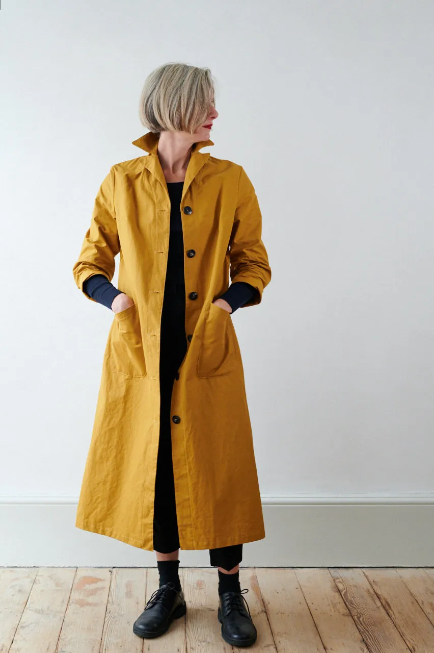 Women's Dry Waxed Duster Coat in Cumin sold by Freight HHG product image thumbnail 2