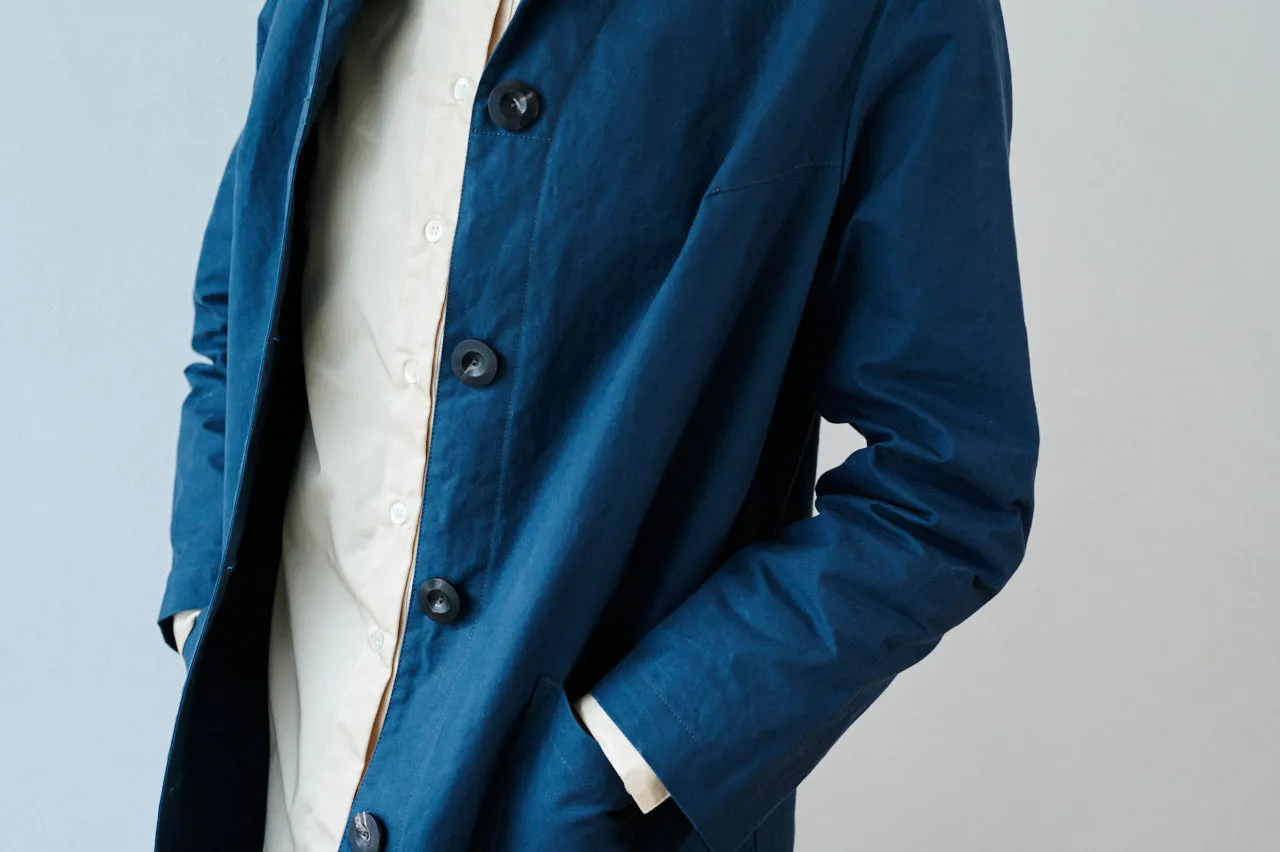 Women's Dry Waxed Duster Coat in Indigo sold by Freight HHG product image thumbnail 4