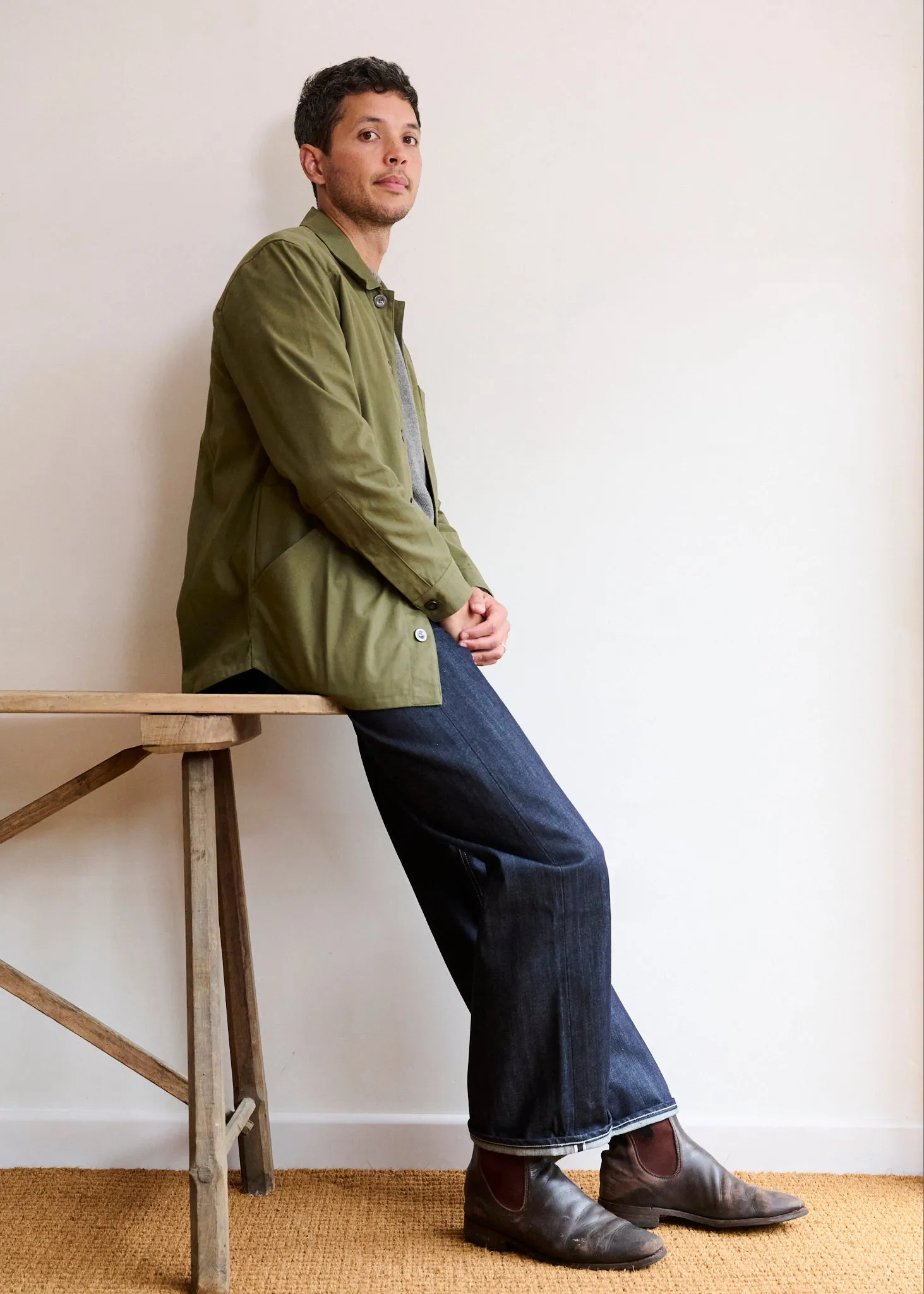Men's Canvas Jacket in Lovat sold by Freight HHG