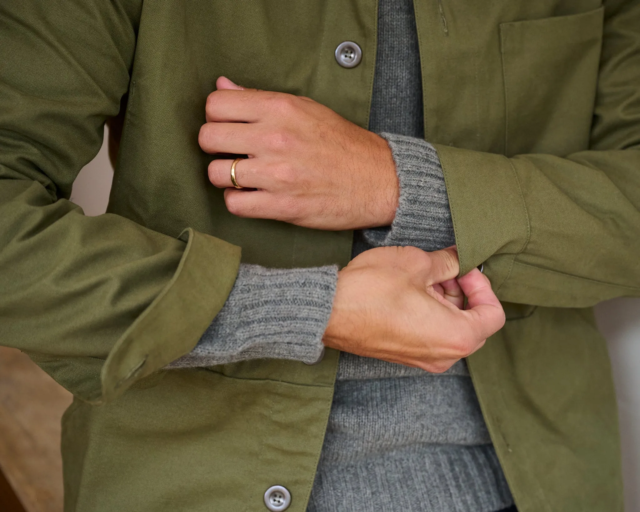 Men's Canvas Jacket in Lovat sold by Freight HHG product image thumbnail 4