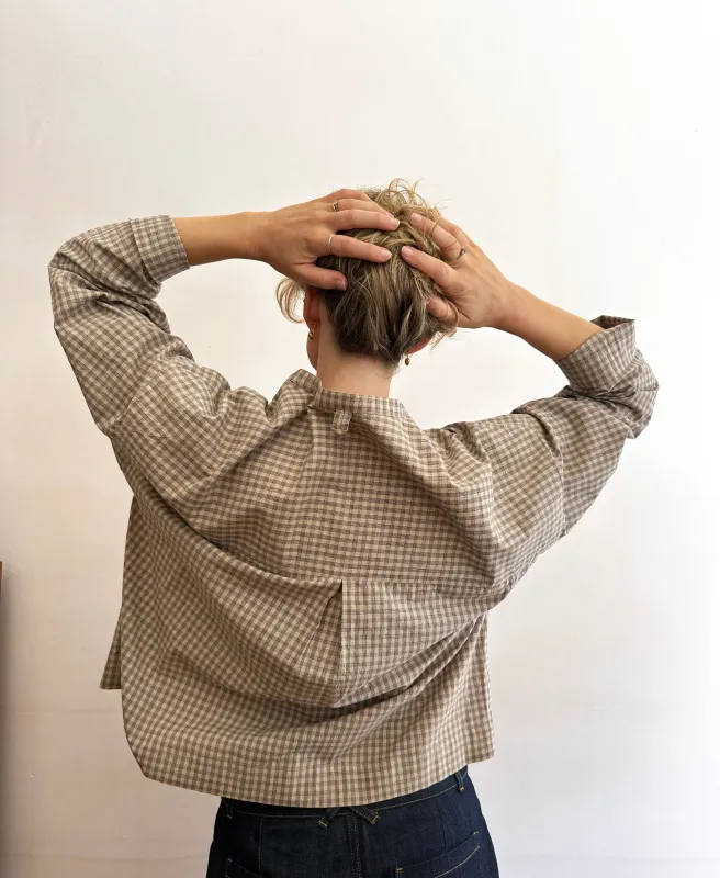 Overshirt in Japanese Check made by Freight HHG