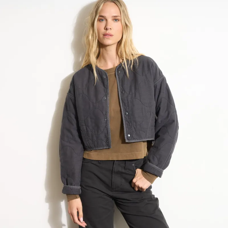 Lewis Quilted Bomber Liner made by rowan