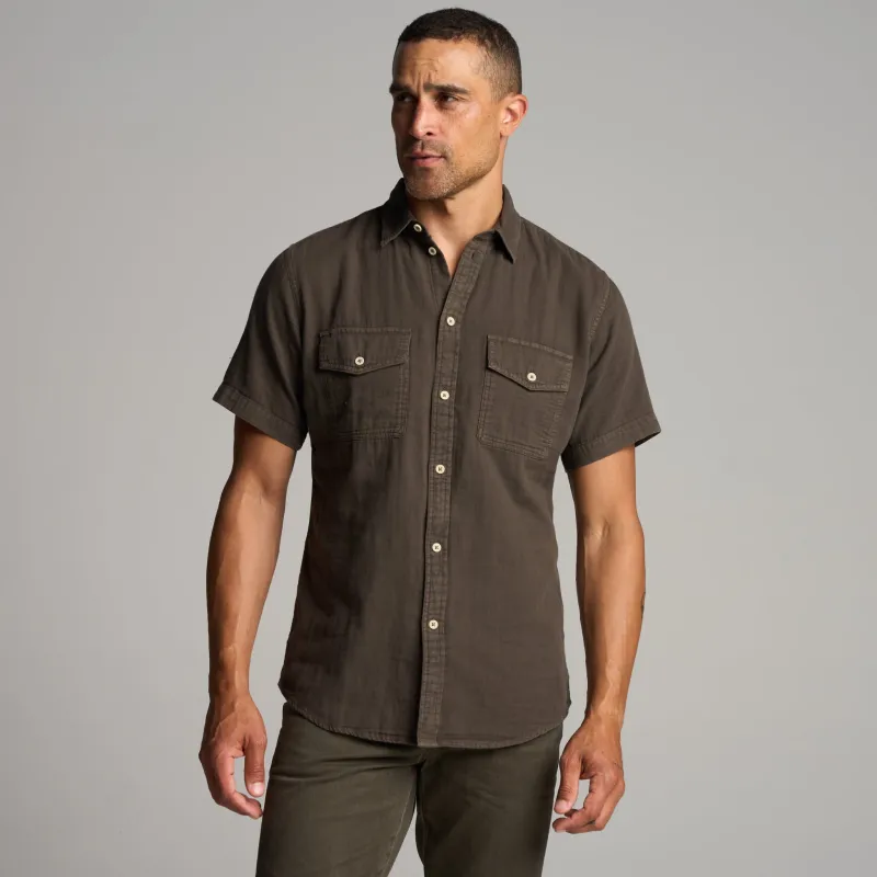 Leeds Cotton Gauze Short Sleeve Shirt made by rowan