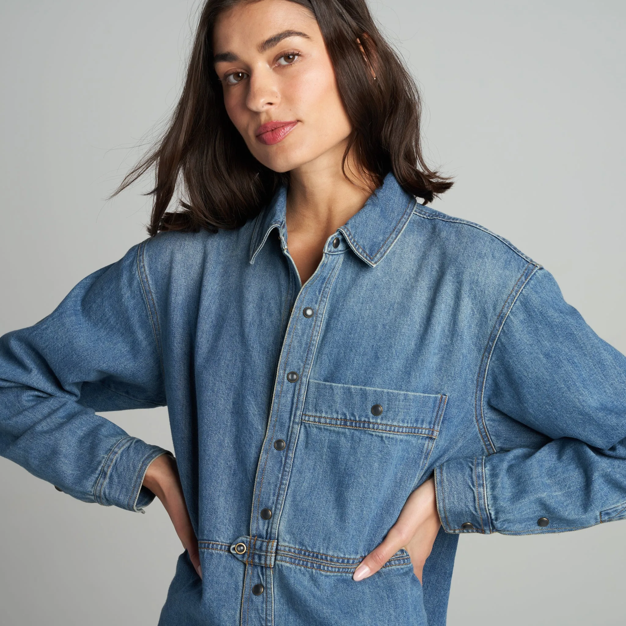 Celeste Oversized Denim Shirt Jacket sold by rowan product image thumbnail 5