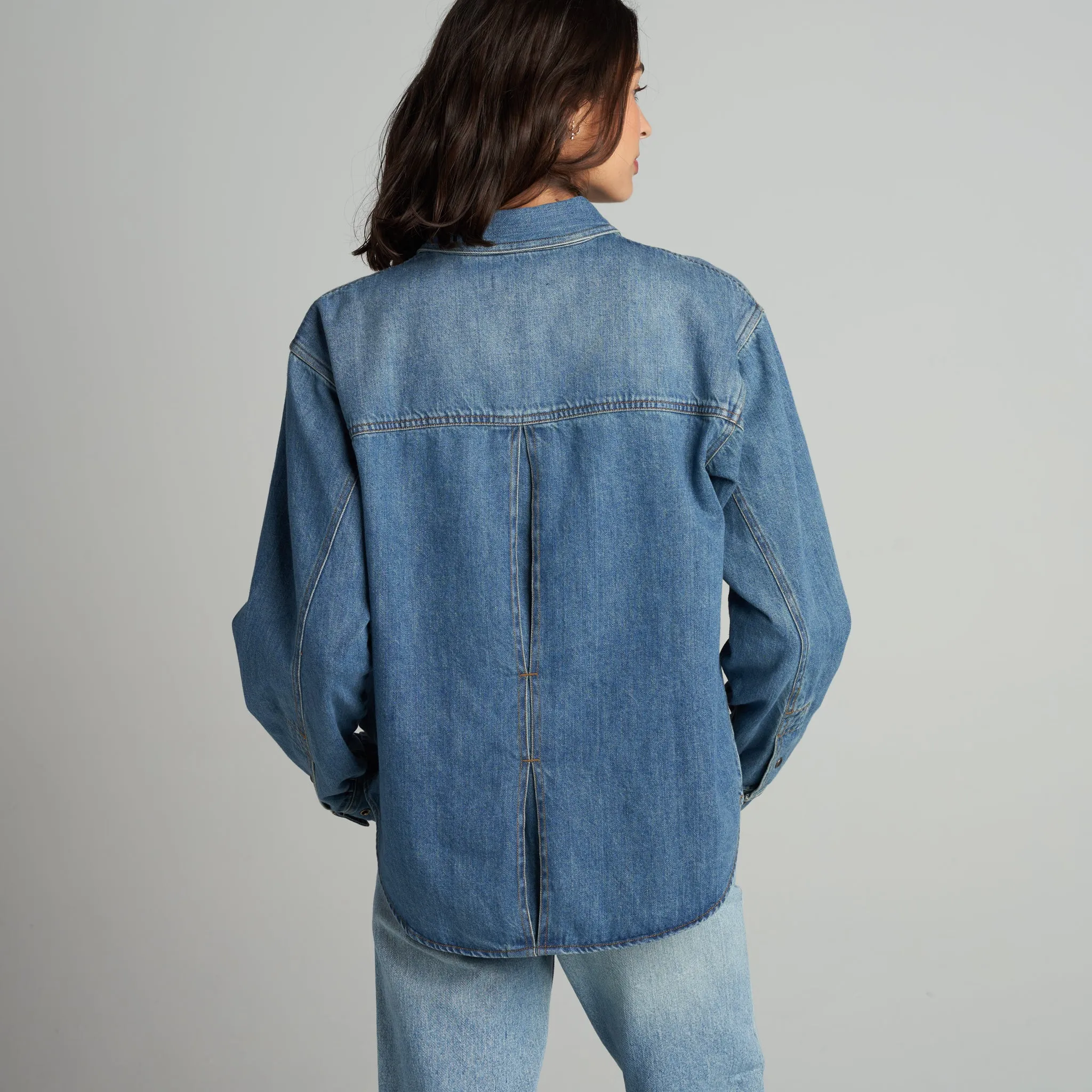 Celeste Oversized Denim Shirt Jacket sold by rowan product image thumbnail 3