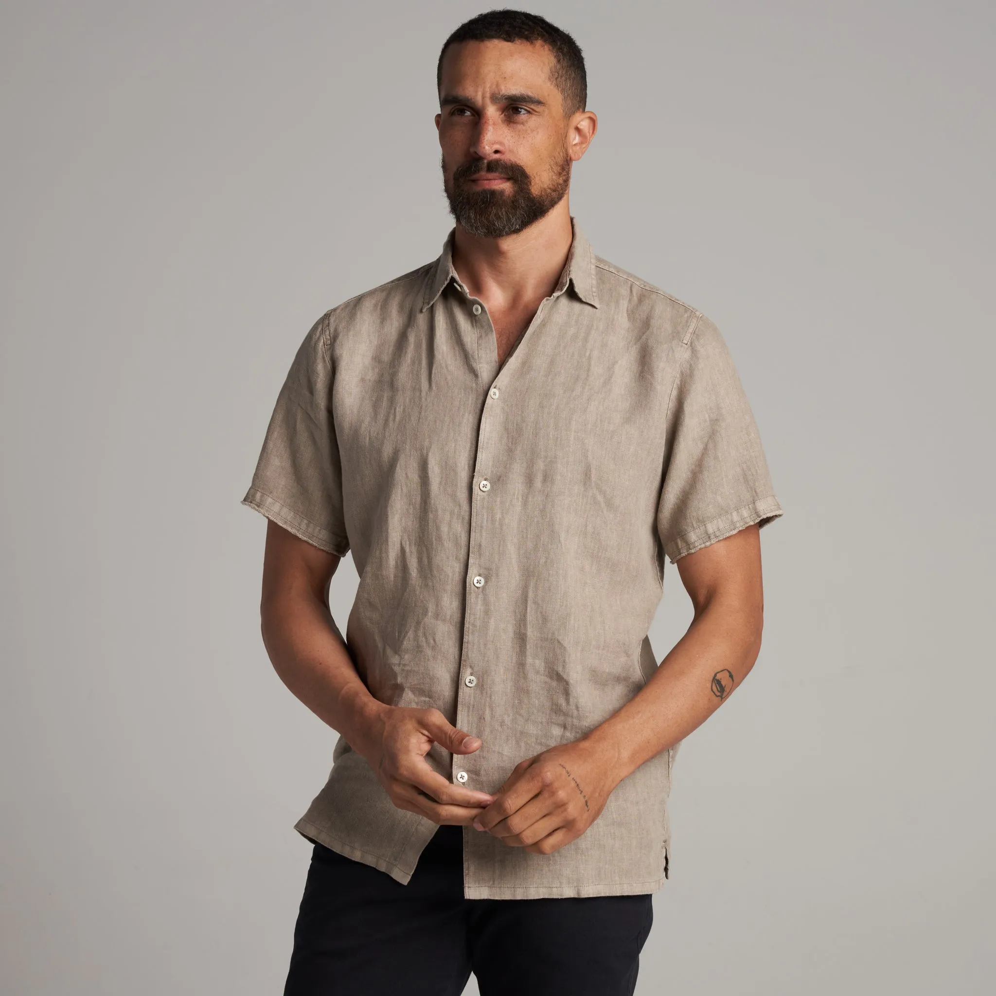 Lyons Short Sleeve Linen Shirt sold by rowan product image thumbnail 2