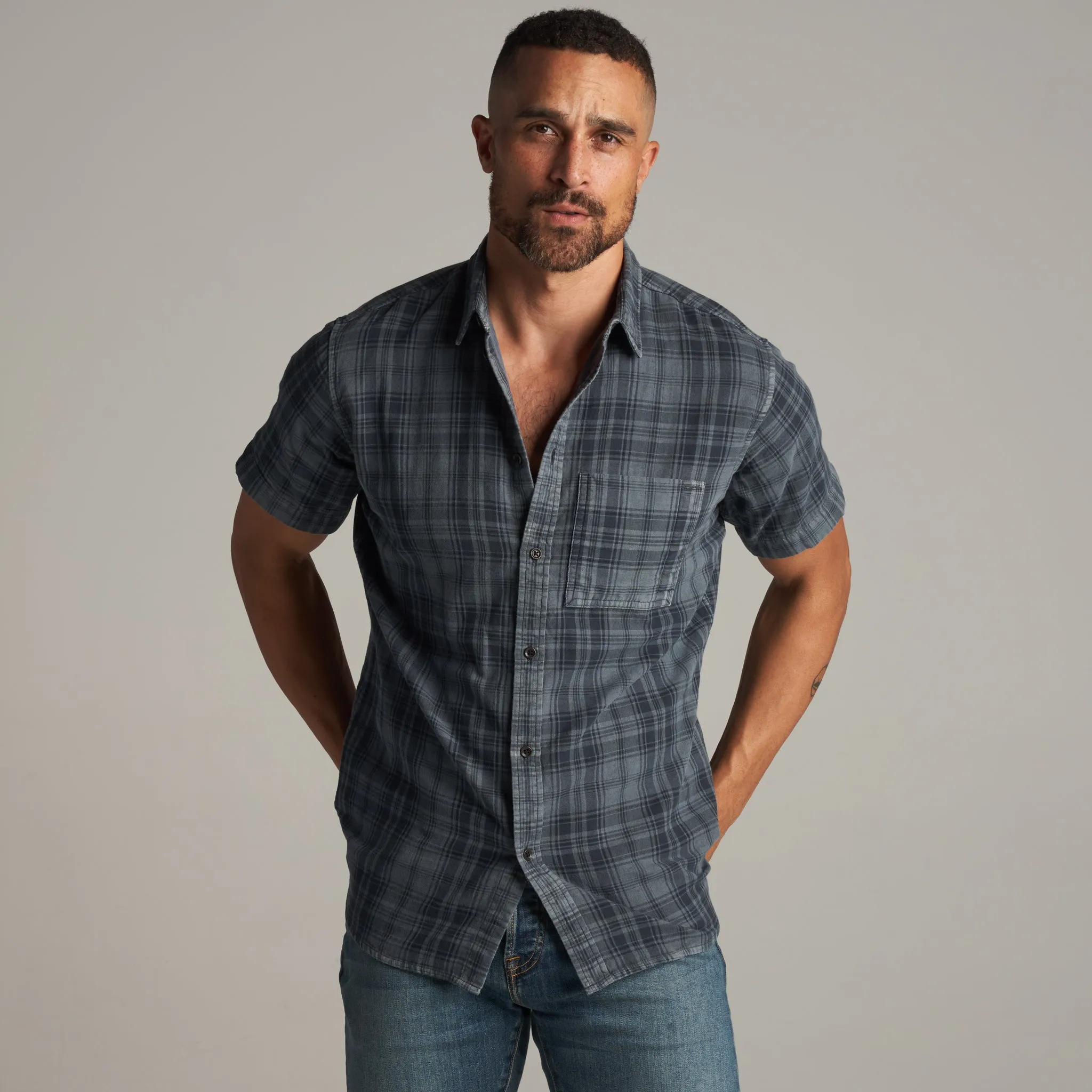 Bray Short Sleeve Plaid Shirt sold by rowan product image thumbnail 4