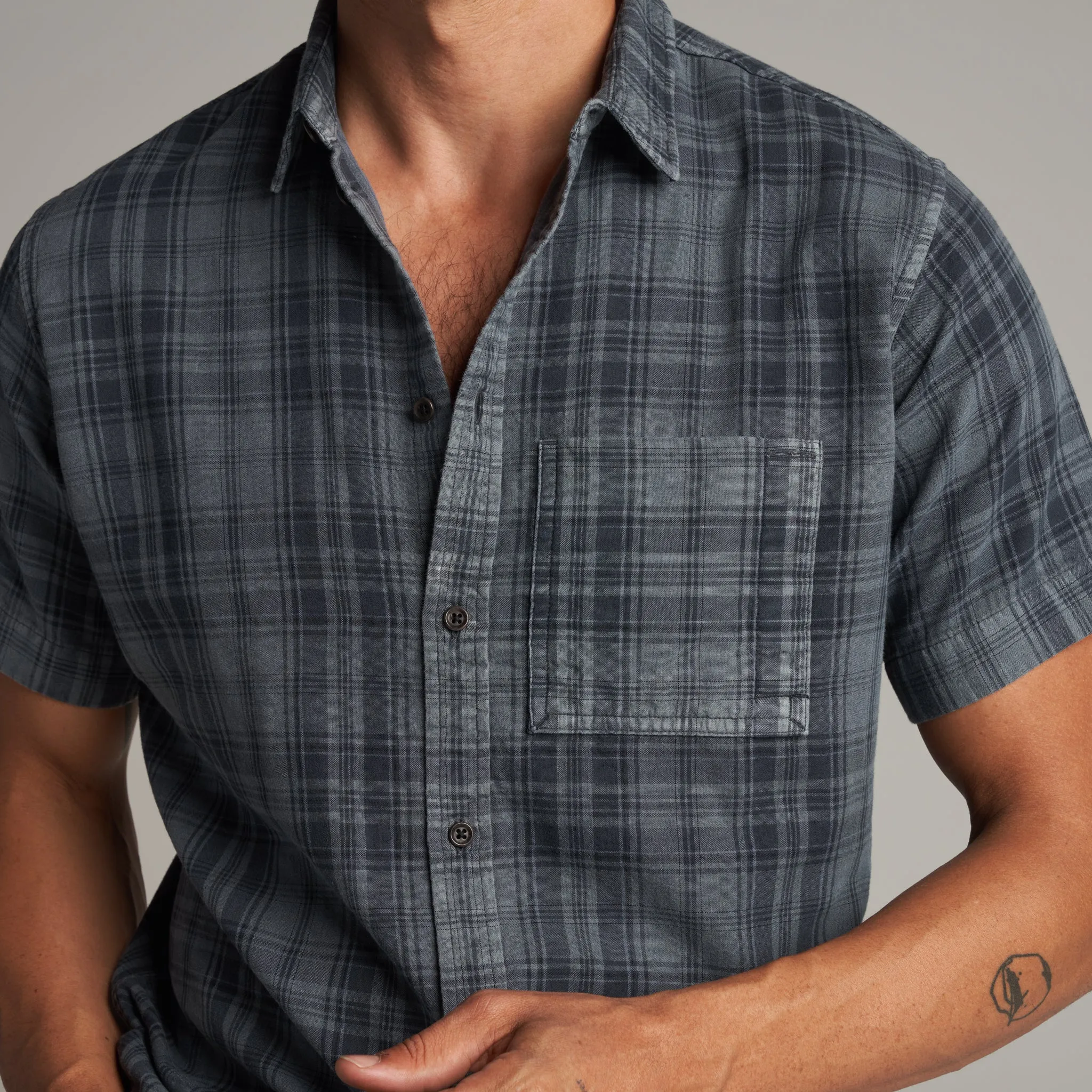 Bray Short Sleeve Plaid Shirt sold by rowan product image thumbnail 5
