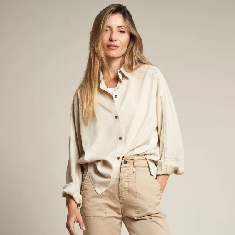 Joan Drape Twill Top made by rowan