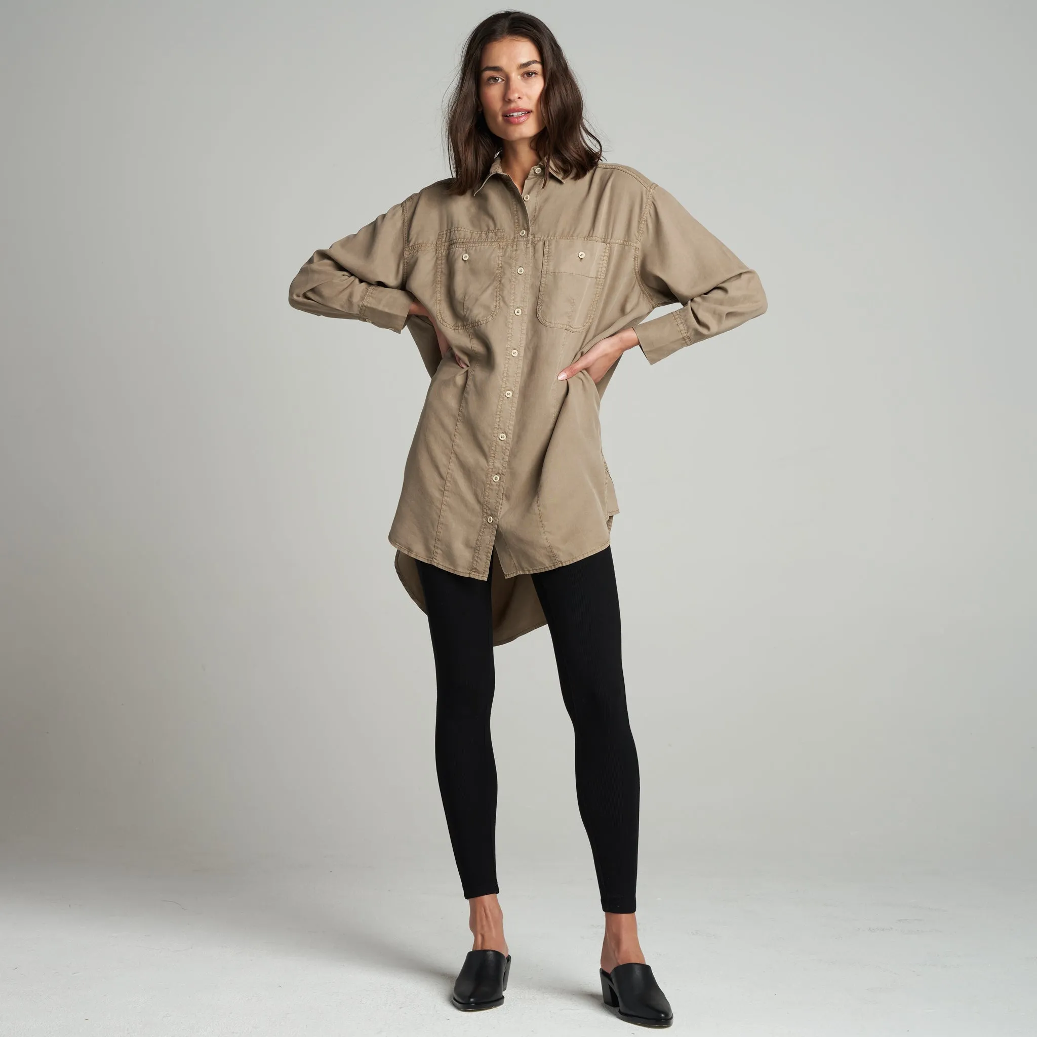 Merritt Drape Twill Shirt Dress sold by rowan product image thumbnail 5