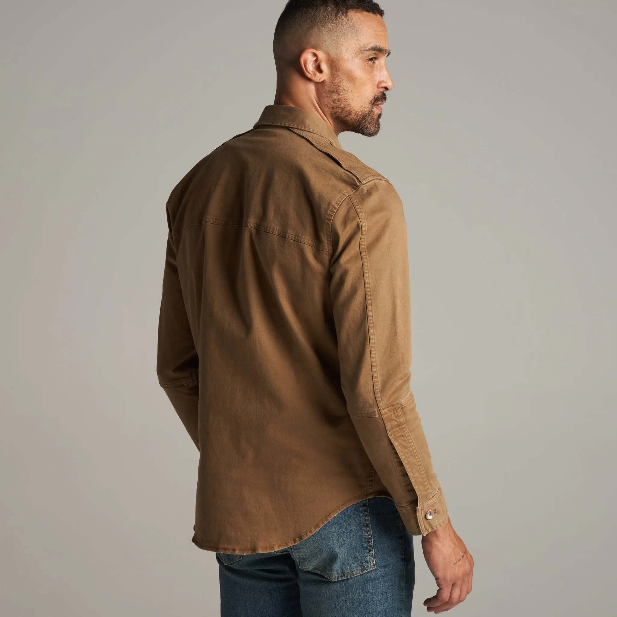 Orion Mid-Century Twill Shirt Jacket sold by rowan product image thumbnail 5
