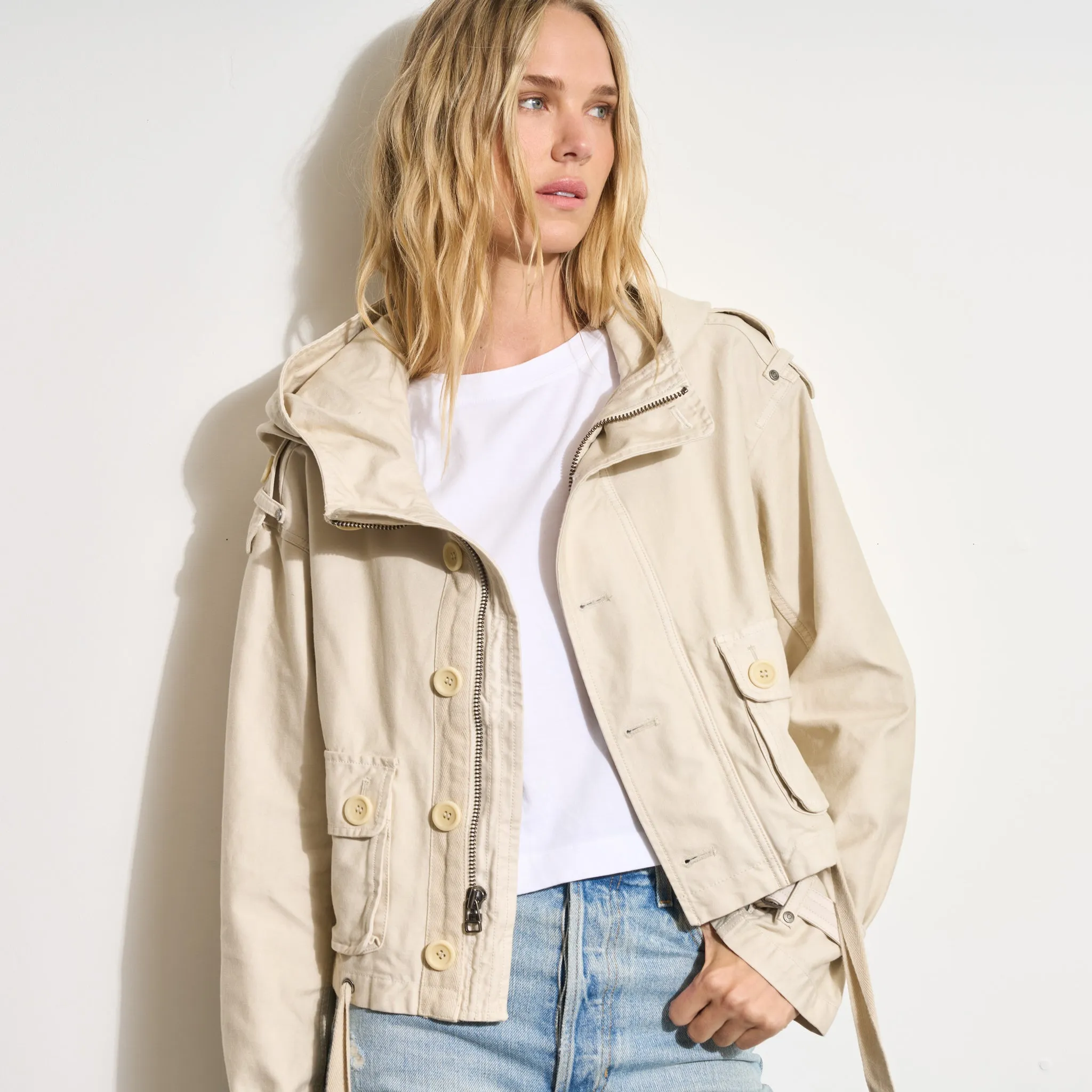 Finnian Hooded Utility Jacket sold by rowan product image thumbnail 3