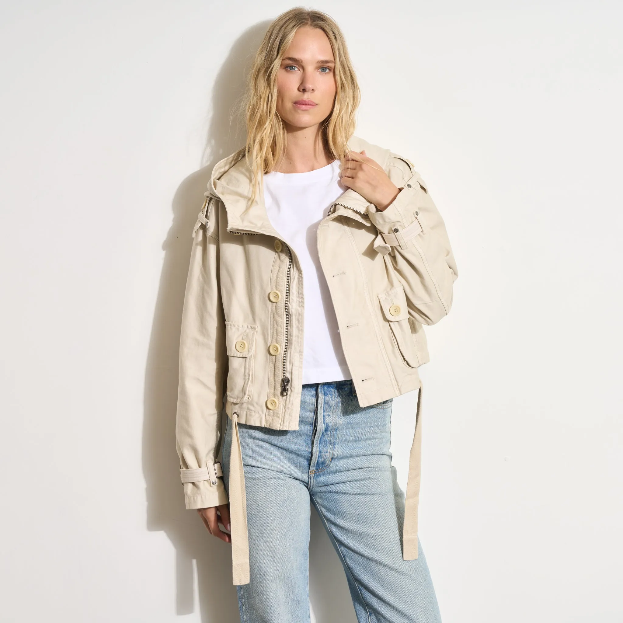 Finnian Hooded Utility Jacket sold by rowan product image thumbnail 2